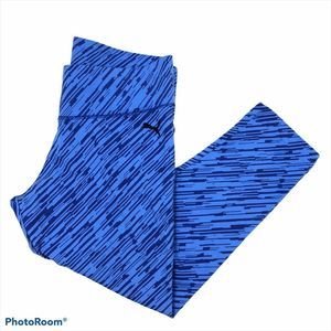 Puma Ladies Blue Print Capri Athletic Pants XL